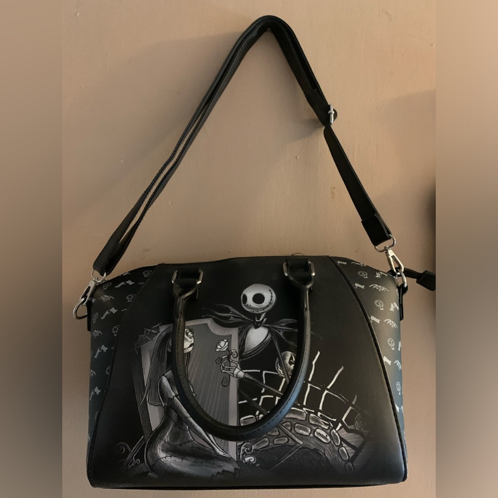Loungefly The Nightmare Before Christmas Jack & Sally Misfit Love Satchel